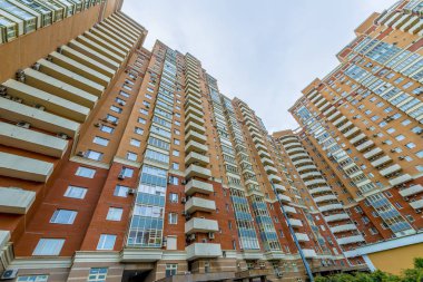 Moskova'nın yeni ilçede modern konut yüksek katlı evler