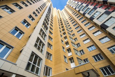 Bir modern yeni konut Moskova'da bina cephe