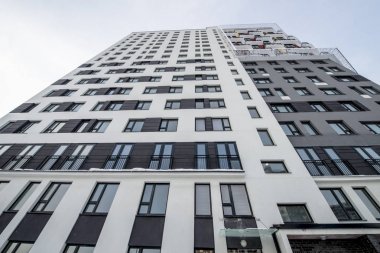 Bir modern yeni konut Moskova'da bina cephe