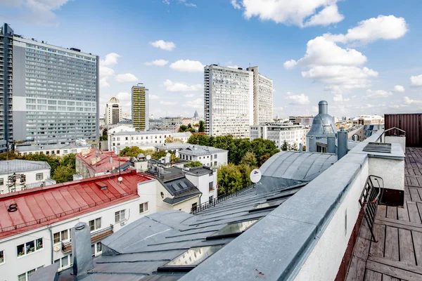 Moskwa Rosja Września 2019 Ulice Domy Centrum Moskwy Jesienią — Zdjęcie stockowe