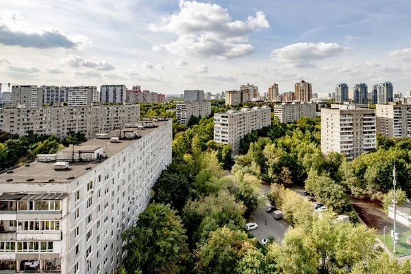 Κατοικίες Νέες Περιοχές Στα Περίχωρα Της Μόσχας — Φωτογραφία Αρχείου