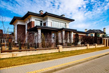 Moskova bölgesinde iki katlı birinci sınıf konak.