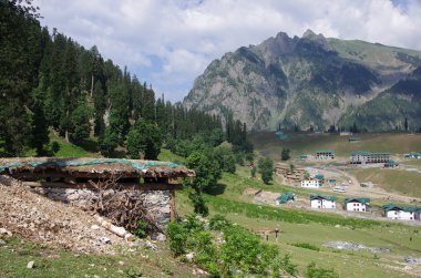 Keşmir, Hindistan Sonamarg göçebe Köyü