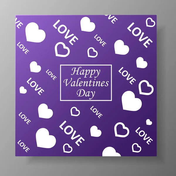 Happy Valentines Day card . Vector Illustration. — Stock Vector