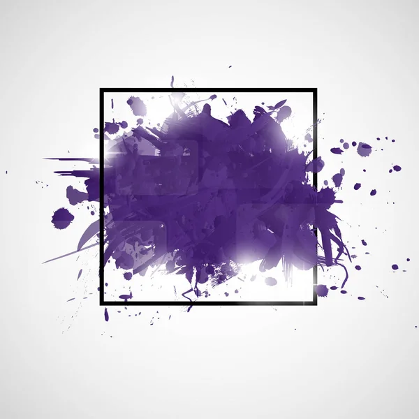 Абстрактный фон с брызгами фиолетовой краски . — стоковый вектор