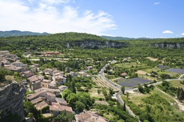 Hillside Köyü lavanta alanları provence Fransa