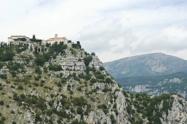 Gourdon ιστορικό λόφο μονή Γαλλία — Φωτογραφία Αρχείου