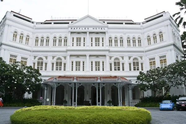 Raflles 酒店的新加坡地标 — 图库照片