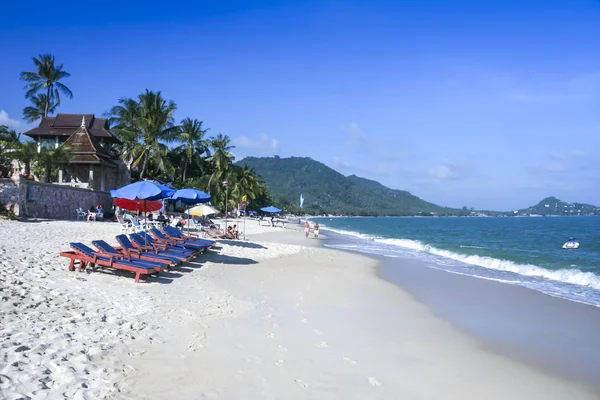 Persone sull'isola di Lamai Beack ko samui Fotografia Stock