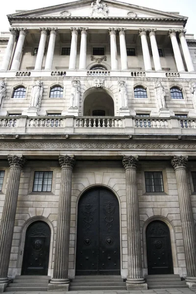 Банк Англії Лондон, Великобританія — стокове фото