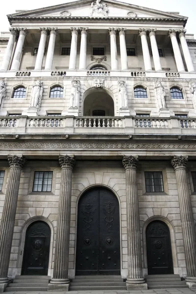 Bank van Engeland Londen Verenigd Koninkrijk Rechtenvrije Stockfoto's