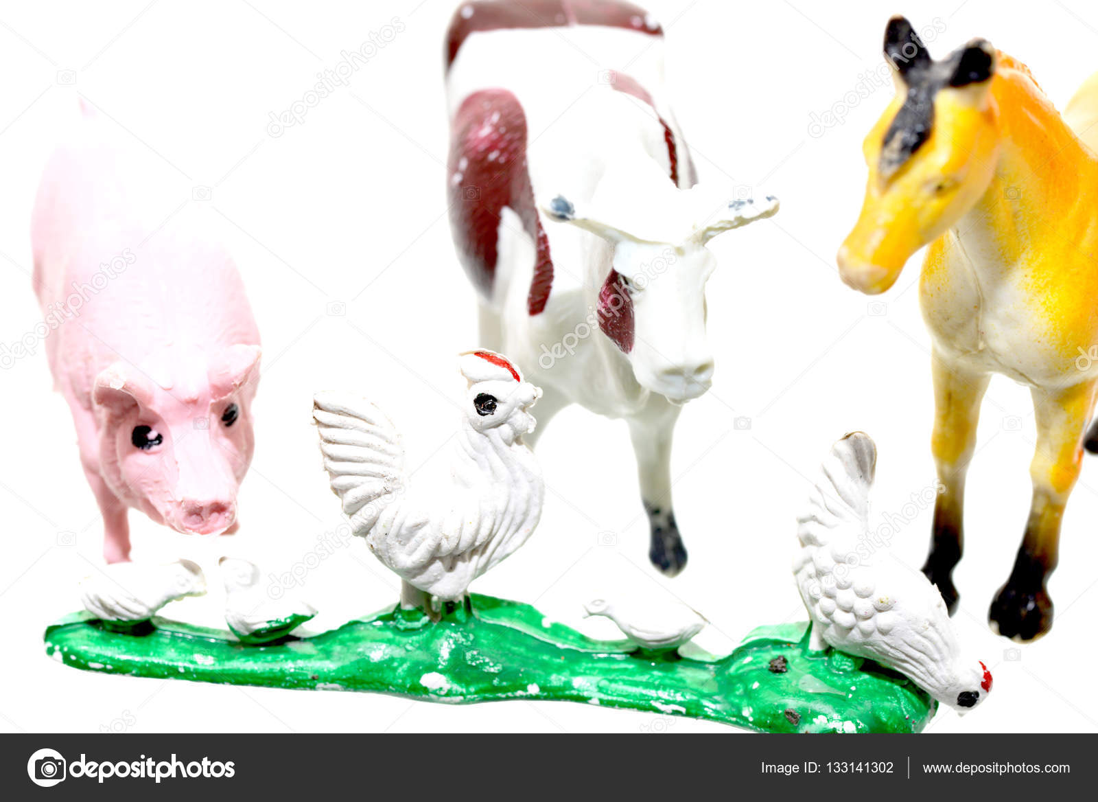 plastic farm animals