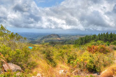  Panama orta kısmında güzel dağ manzarası