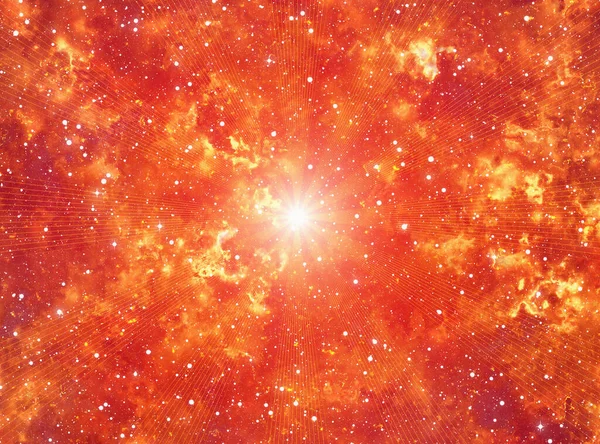 energy flash in space fire background