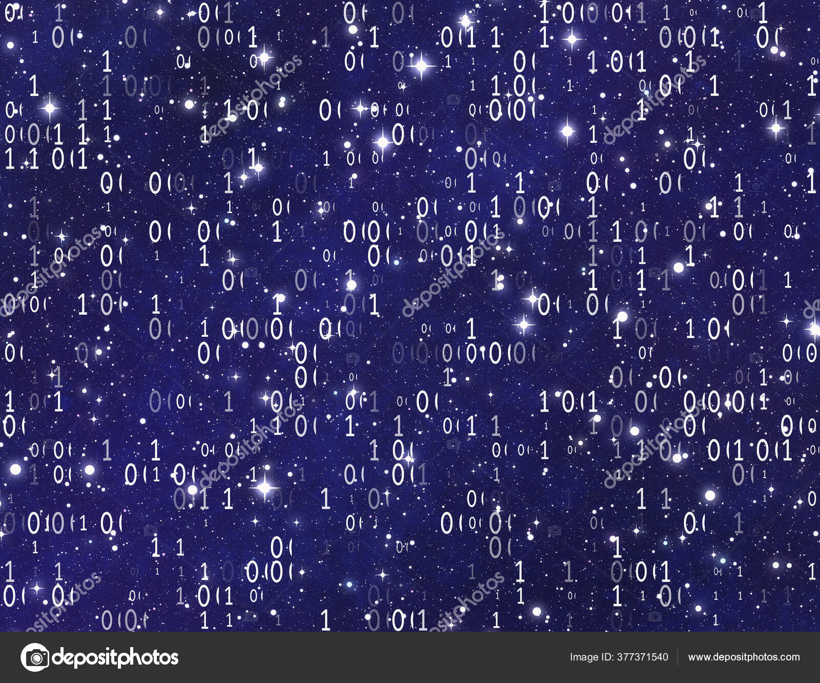 Codes Numbers Background Starry Sky Illustration Theme Mysteries Universe Stock Photo By C Docer00