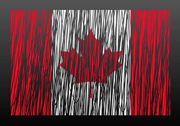 Kanada-Flaggenvektor — Stockvektor