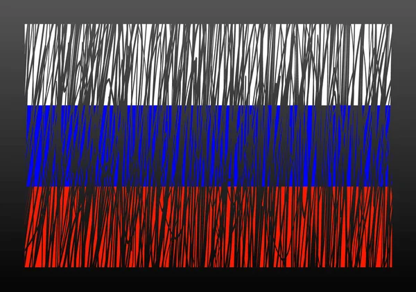 Флаговый вектор России — стоковый вектор