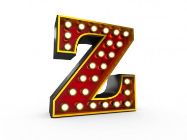 Z harfi 3d Broadway tarzı