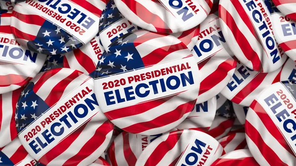 Przyciski wyborów prezydenckich na rok 2020 — Zdjęcie stockowe