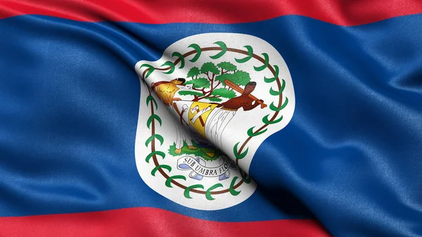 Illustration Flag Belize Waving Wind — Stock Photo, Image