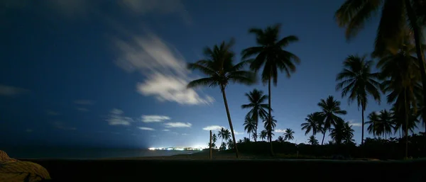 Night Photo Salvador Beach — Stock Photo, Image