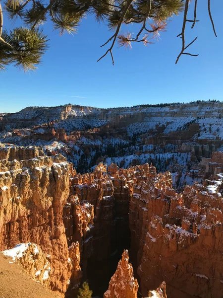 Parque Nacional Bryce Canyon Durante Inverno — Fotografia de Stock