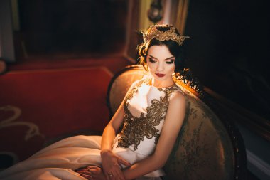 güzel gelin portresi. Gelinlik. 