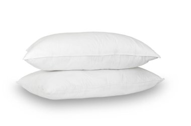 İki beyaz yastıklar dizilir 