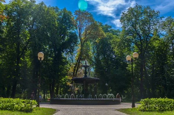 Ancient beautiful Kiev fountain in the city center in the Mariin — Stock Photo, Image