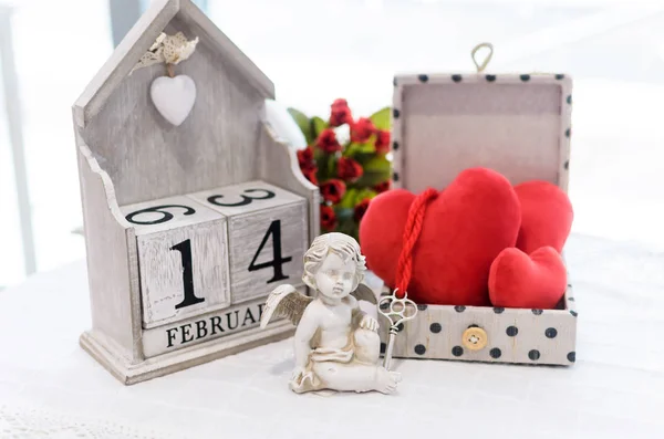 Postcards From Happy Valentine's Day — Stock Photo, Image