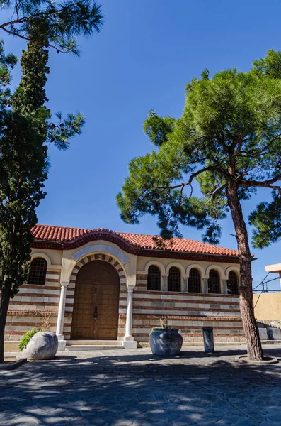 Old Greek Church Vlatadon Monastery Thessaloniki Greece Ancient Religious Buildings — Stock Photo, Image