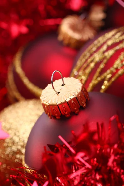 Makro skott av xmas bollar — Stockfoto