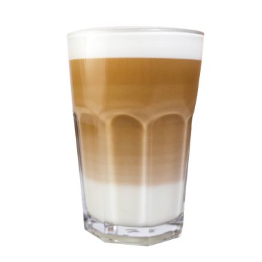 kapuçino süt köpüğü ile uzun boylu Kupası