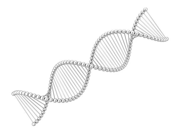 DNA σπιράλ λευκό — Φωτογραφία Αρχείου