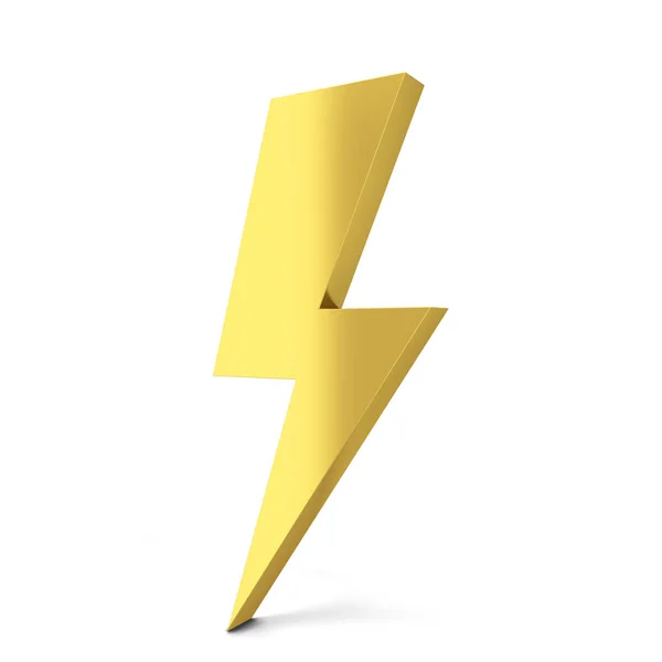 Lightning symbol golden — Stock Photo, Image