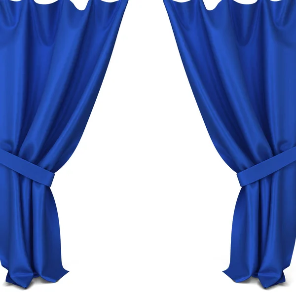 Classic curtains. 3d illustration isolated on white background — Stock Photo, Image