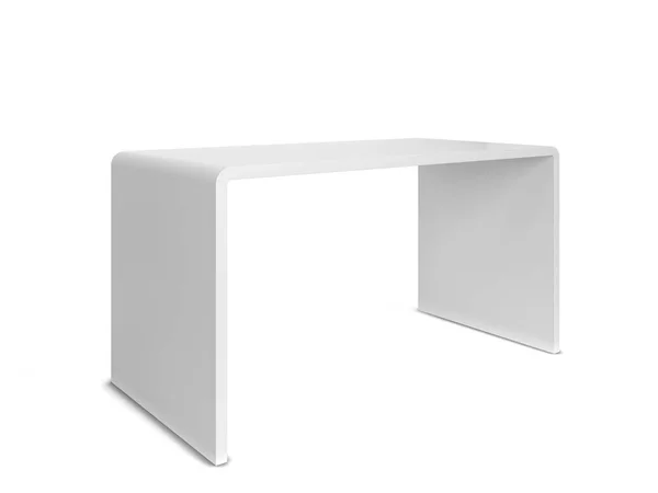 Белый современный стол — стоковое фото