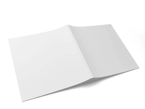 Revista en blanco. Ilustración 3d aislada sobre fondo blanco — Foto de Stock