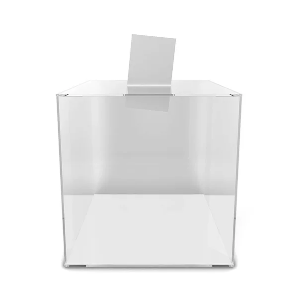 Una urna. Ilustración 3d aislada sobre fondo blanco — Foto de Stock