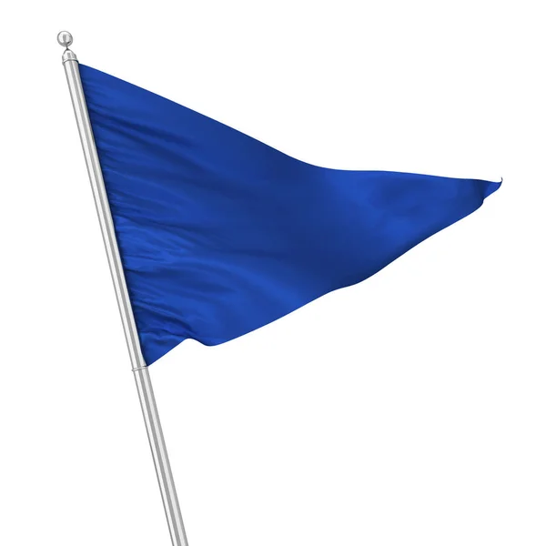 三角形の旗。白い背景で隔離の 3 d 図 — ストック写真