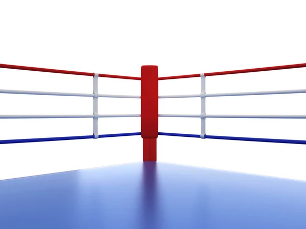 Anillo de boxeo. Ilustración 3d aislada sobre fondo blanco —  Fotos de Stock