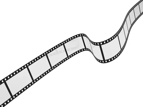 Filmstreifen. 3D-Illustration isoliert auf weißem Hintergrund — Stockfoto