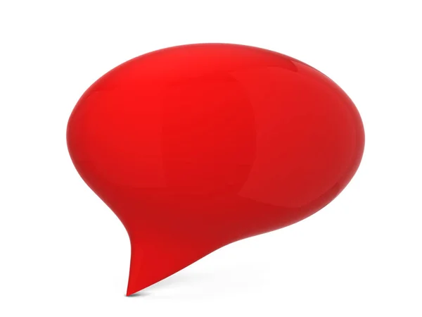 Burbuja del habla. Ilustración 3D aislada sobre fondo blanco — Foto de Stock