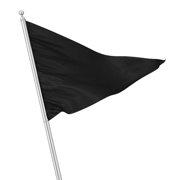 Bendera segitiga. Ilustrasi 3d diisolasi pada latar belakang putih — Stok Foto