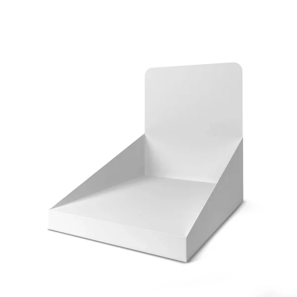 Produkt displayen. 3D illustration isolerade på vit bakgrund — Stockfoto