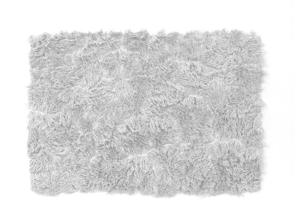Fluffig matta. 3D illustration isolerade på vit bakgrund — Stockfoto