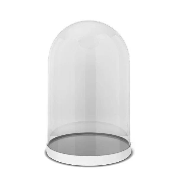 Glass bell. 3d illustration isolated on white background — Stock Photo, Image