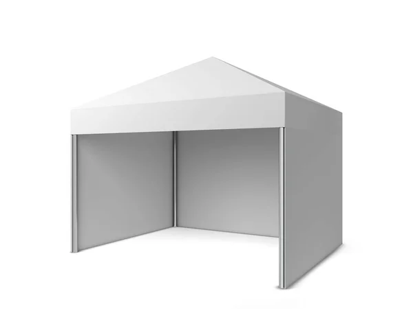 Tenda vazia. ilustração 3d isolado no fundo branco — Fotografia de Stock