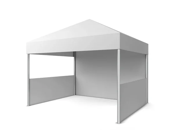 Tenda vazia. ilustração 3d isolado no fundo branco — Fotografia de Stock