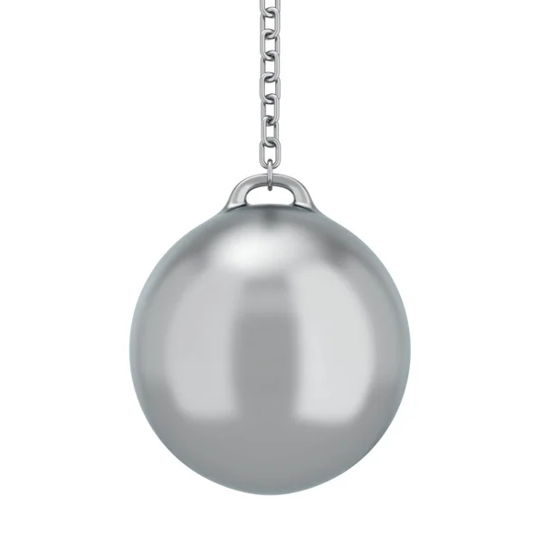 Wrecking ball. 3d illustration isolated on white background — Stock Photo, Image